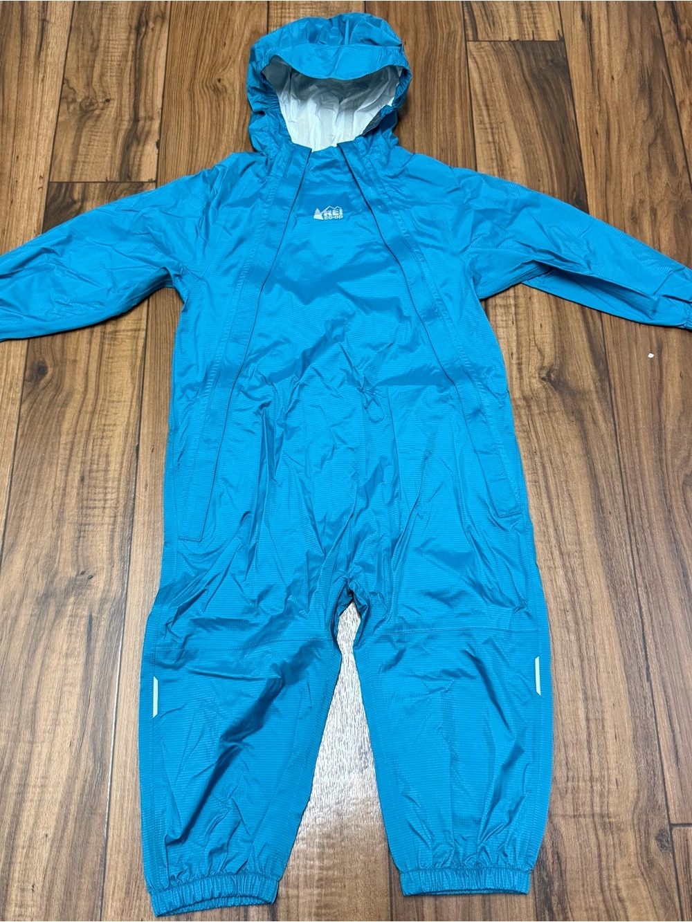REI Trailmade Rainsuit Blue Double Zip Nylon Outdoors Toddler 3T